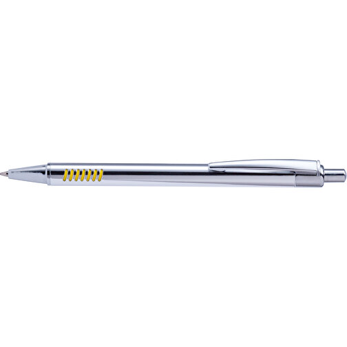 Kugelschreiber PLODER , gelb, Aluminium, 14,00cm (Breite), Bild 3