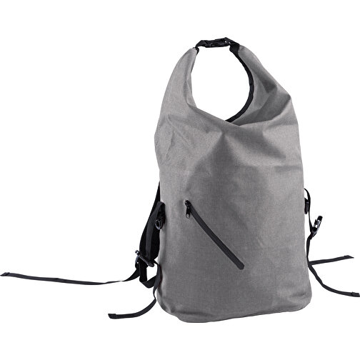 Wasserdichte Rückentasche Polyester 300D 20-22L , grau, PolJater, 30,00cm x 38,00cm x 18,00cm (Länge x Höhe x Breite), Bild 1