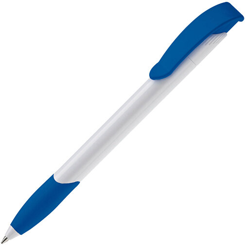Kugelschreiber Apollo Hardcolour , weiß / royalblau, ABS, 14,70cm (Länge), Bild 2