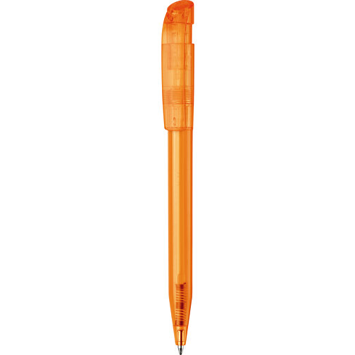 Kugelschreiber S45 Clear Transparent , transparent orange, ABS, 13,80cm (Länge), Bild 1