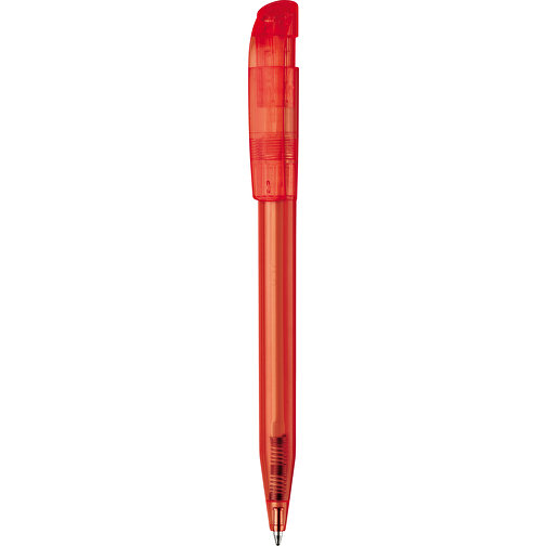 Kugelschreiber S45 Clear Transparent , transparent rot, ABS, 13,80cm (Länge), Bild 1