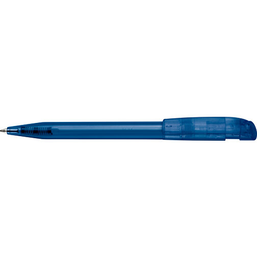 Kugelschreiber S45 Clear Transparent , transparent dunkelblau, ABS, 13,80cm (Länge), Bild 3