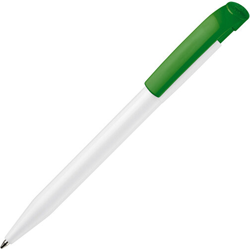 Kugelschreiber S45 Hardcolour , weiß / grün, ABS, 13,80cm (Länge), Bild 2