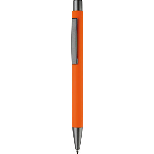 Metallkugelschreiber New York Soft-Touch , orange, Aluminium & Metall, 13,60cm (Länge), Bild 1