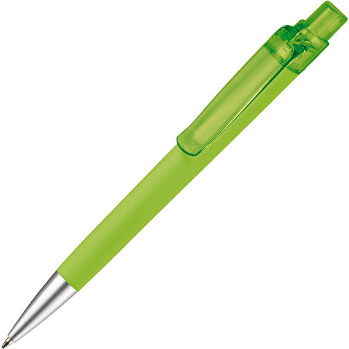 Kugelschreiber Triago Gummiert , hellgrün, ABS, 14,50cm (Länge), Bild 2