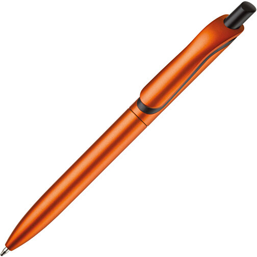 Kugelschreiber Click-Shadow Metallic , orange, ABS, 14,30cm (Länge), Bild 2