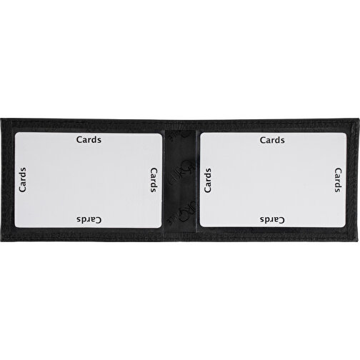 Kartenetui Mit RFID Schutz , schwarz, Apfel Lederimitat, 10,00cm x 7,00cm (Länge x Breite), Bild 1