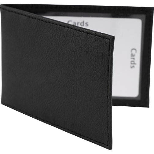 Kartenetui Mit RFID Schutz , schwarz, Apfel Lederimitat, 10,00cm x 7,00cm (Länge x Breite), Bild 2