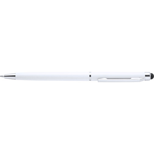 Kugelschreiber Pointer ALFIL , weiß, Kunststoff, 13,20cm (Breite), Bild 3