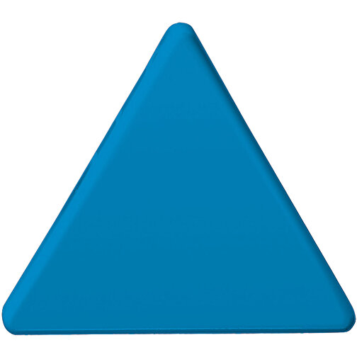 Magnet 'Dreieck' , standard-blau PS, Kunststoff, 5,30cm x 0,70cm x 5,30cm (Länge x Höhe x Breite), Bild 1