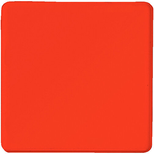Magnet 'Quadrat' , standard-rot, Kunststoff, 4,20cm x 0,70cm x 4,20cm (Länge x Höhe x Breite), Bild 1