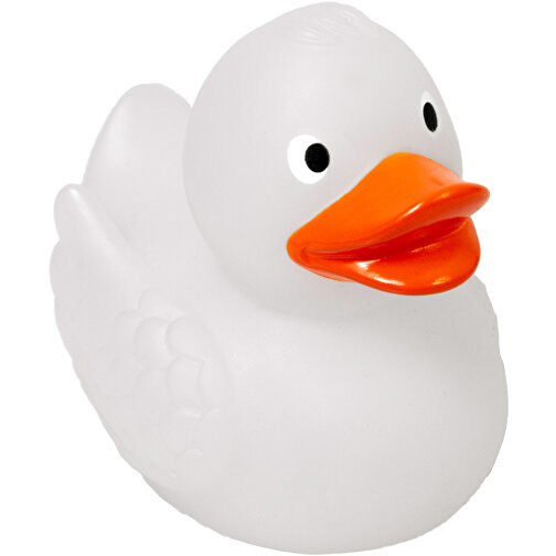 Quietsche-Ente Magic Duck Mit Farbwechsel , milchig weiss, PVC, 7,50cm x 7,00cm x 6,50cm (Länge x Höhe x Breite), Bild 1
