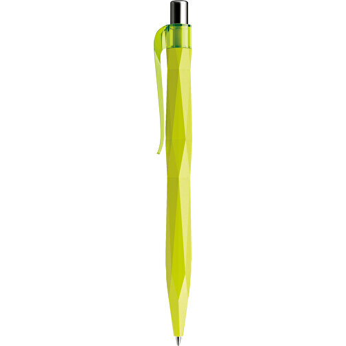 Prodir QS20 PMT Push Kugelschreiber , Prodir, gelbgrün / silber poliert, Kunststoff/Metall, 14,10cm x 1,60cm (Länge x Breite), Bild 2