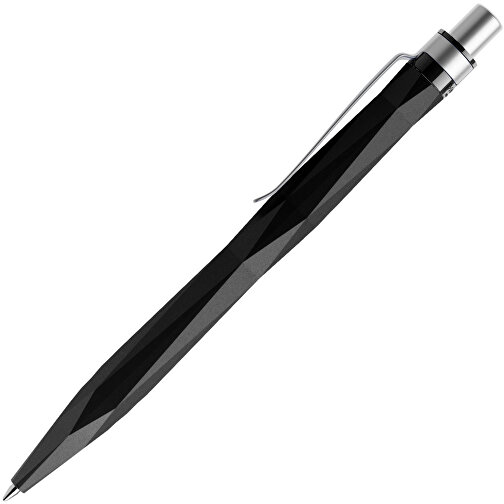 Prodir QS20 PMS Push Kugelschreiber , Prodir, schwarz / silber satiniert, Kunststoff/Metall, 14,10cm x 1,60cm (Länge x Breite), Bild 4