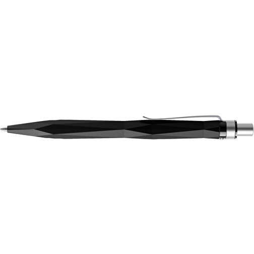 Prodir QS20 PMS Push Kugelschreiber , Prodir, schwarz / silber satiniert, Kunststoff/Metall, 14,10cm x 1,60cm (Länge x Breite), Bild 5