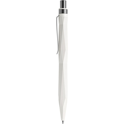 Prodir QS20 PMS Push Kugelschreiber , Prodir, weiß / graphit satiniert, Kunststoff/Metall, 14,10cm x 1,60cm (Länge x Breite), Bild 2