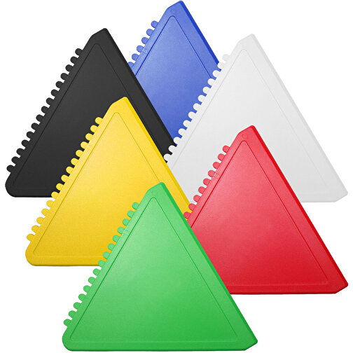 Eiskratzer 'Dreieck' , standard-rot, Kunststoff, 12,00cm x 0,30cm x 11,60cm (Länge x Höhe x Breite), Bild 2