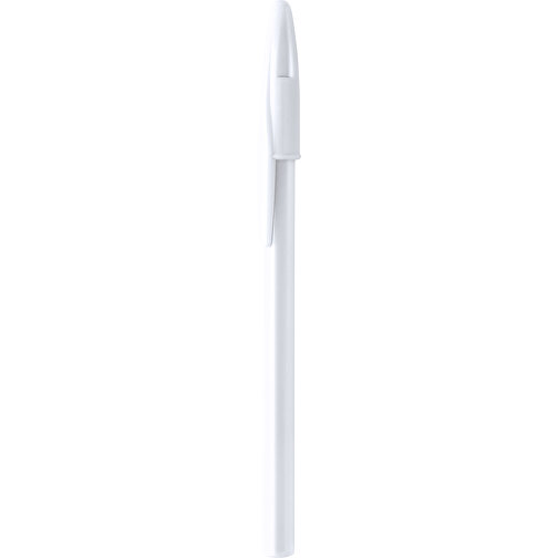 Kugelschreiber UNIVERSAL , weiß, ABS, 14,50cm (Breite), Bild 1