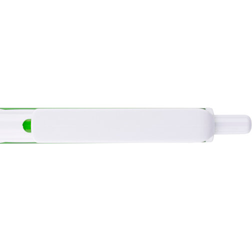 Kugelschreiber Favour Weiß , Promo Effects, weiß/ grün, Kunststoff, 14,20cm (Länge), Bild 10