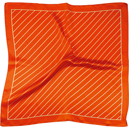 Nickituch, Reine Seide Satin, Bedruckt, Ca. 53 X 53 Cm , orange, Reine Seide Satin, 53,00cm x 53,00cm (Länge x Breite), Bild 1