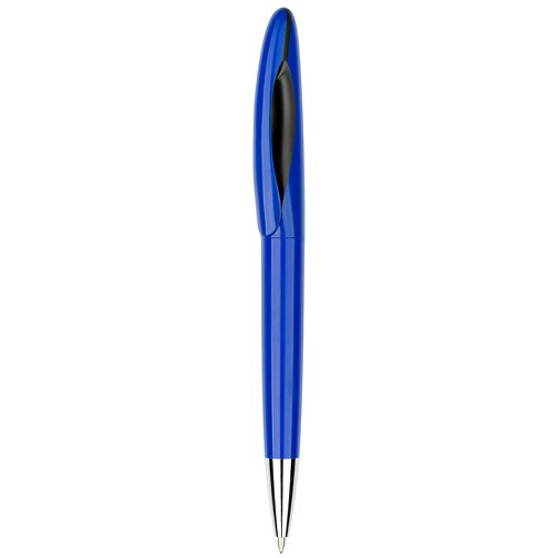 Kugelschreiber Tokio Bunt Schwarz , Promo Effects, blau, Kunststoff, 14,50cm x 1,50cm (Länge x Breite), Bild 2