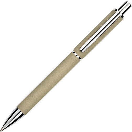Kugelschreiber Sand , Promo Effects, beige, Aluminium, 14,00cm x 1,00cm (Länge x Breite), Bild 5