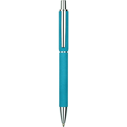 Kugelschreiber Sand , Promo Effects, blau, Aluminium, 14,00cm x 1,00cm (Länge x Breite), Bild 2