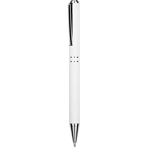Kugelschreiber Lagos Matt , Promo Effects, weiß, Aluminium, 14,60cm x 1,10cm (Länge x Breite), Bild 1