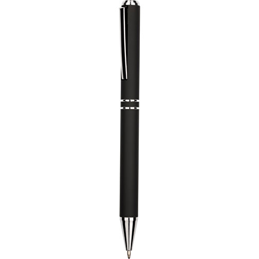 Kugelschreiber Lagos Matt , Promo Effects, schwarz, Aluminium, 14,60cm x 1,10cm (Länge x Breite), Bild 1