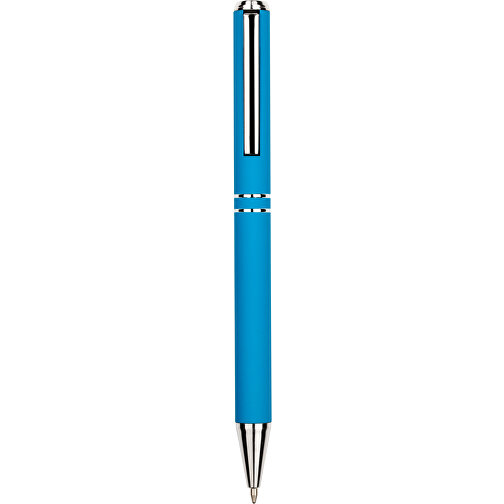 Kugelschreiber Lagos Matt , Promo Effects, hellblau, Aluminium, 14,60cm x 1,10cm (Länge x Breite), Bild 2