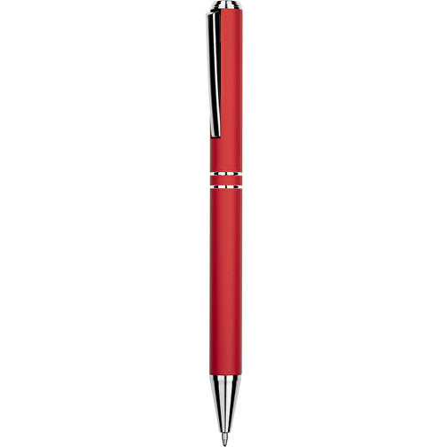 Kugelschreiber Lagos Matt , Promo Effects, rot, Aluminium, 14,60cm x 1,10cm (Länge x Breite), Bild 1