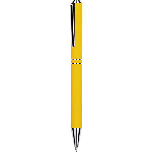 Kugelschreiber Lagos Matt , Promo Effects, gelb, Aluminium, 14,60cm x 1,10cm (Länge x Breite), Bild 1