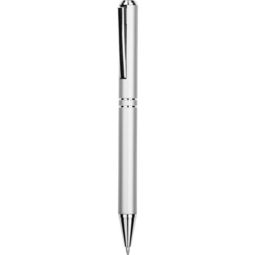 Kugelschreiber Lagos Metallic , Promo Effects, silber, Aluminium, 14,70cm x 2,10cm (Länge x Breite), Bild 1