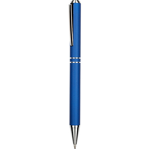 Kugelschreiber Lagos Metallic , Promo Effects, blau, Aluminium, 14,70cm x 2,10cm (Länge x Breite), Bild 1