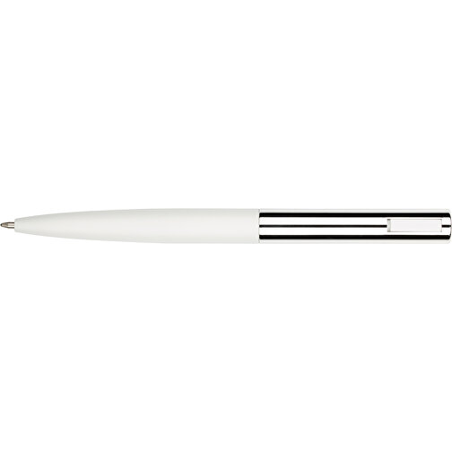 Kugelschreiber Marokko , Promo Effects, silber-weiss, Aluminium, 14,30cm x 1,20cm (Länge x Breite), Bild 9