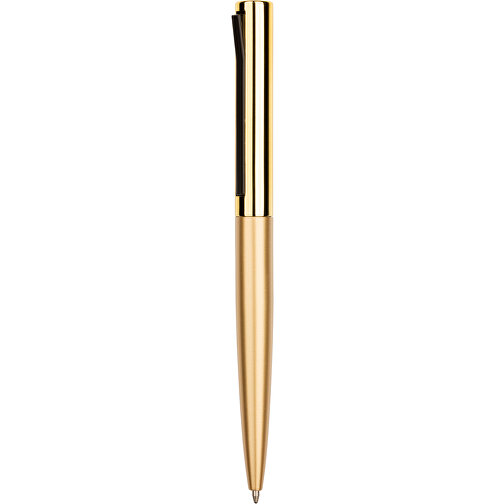 Kugelschreiber Marokko , Promo Effects, gold, Aluminium, 14,30cm x 1,20cm (Länge x Breite), Bild 1