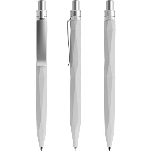 Prodir QS20 Soft Touch PRS Push Kugelschreiber , Prodir, zementgrau / silber satiniert, Kunststoff/Metall, 14,10cm x 1,60cm (Länge x Breite), Bild 6