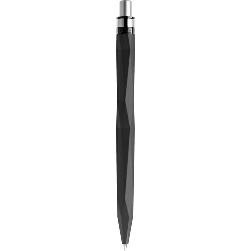 Prodir QS20 Soft Touch PRS Push Kugelschreiber , Prodir, schwarz / silber satiniert, Kunststoff/Metall, 14,10cm x 1,60cm (Länge x Breite), Bild 3