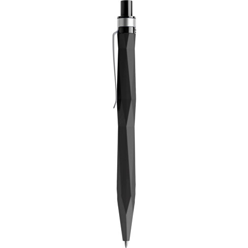 Prodir QS20 Soft Touch PRS Push Kugelschreiber , Prodir, schwarz / silber, Kunststoff/Metall, 14,10cm x 1,60cm (Länge x Breite), Bild 2