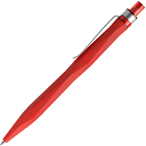Prodir QS20 Soft Touch PRS Push Kugelschreiber , Prodir, rot / silber, Kunststoff/Metall, 14,10cm x 1,60cm (Länge x Breite), Bild 4