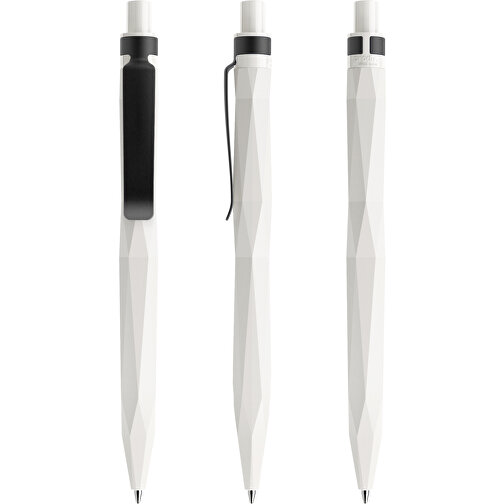 Prodir QS20 PMS Push Kugelschreiber , Prodir, weiss / schwarz, Kunststoff/Metall, 14,10cm x 1,60cm (Länge x Breite), Bild 6