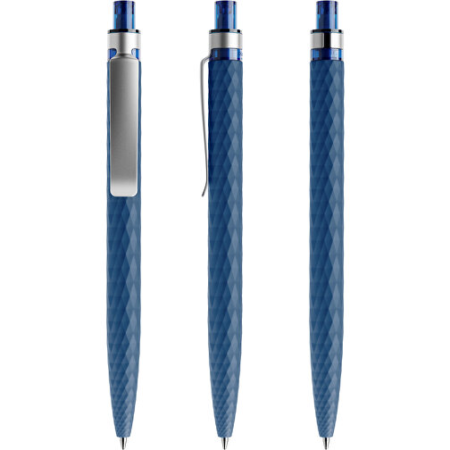 Prodir QS01 Soft Touch PRS Push Kugelschreiber , Prodir, sodalithblau/silber, Kunststoff/Metall, 14,10cm x 1,60cm (Länge x Breite), Bild 6