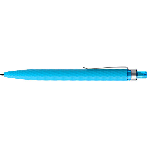 Prodir QS01 Soft Touch PRS Push Kugelschreiber , Prodir, cyanblau/silber, Kunststoff/Metall, 14,10cm x 1,60cm (Länge x Breite), Bild 5