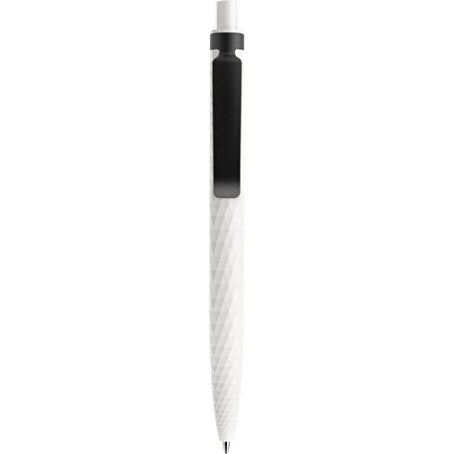 Prodir QS01 PMS Push Kugelschreiber , Prodir, weiss/schwarz, Kunststoff/Metall, 14,10cm x 1,60cm (Länge x Breite), Bild 1