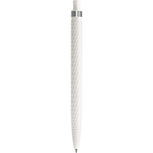 Prodir QS01 PMS Push Kugelschreiber , Prodir, weiß/graphit, Kunststoff/Metall, 14,10cm x 1,60cm (Länge x Breite), Bild 3