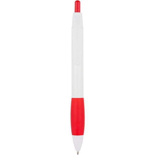 Kugelschreiber Kandi , Promo Effects, weiß / rot, Kunststoff, 14,10cm (Länge), Bild 5