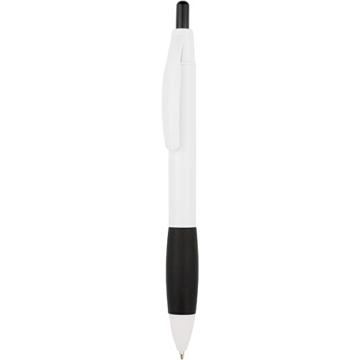 Kugelschreiber Kandi , Promo Effects, weiss / schwarz, Kunststoff, 14,10cm (Länge), Bild 1
