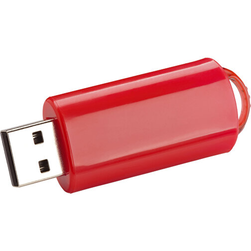 USB-Stick SPRING 3.0 64GB , Promo Effects MB , rot MB , 65 GB , Kunststoff MB , 10 - 45 MB/s MB , 5,80cm x 1,20cm x 2,10cm (Länge x Höhe x Breite), Bild 1
