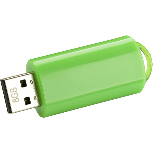 USB-Stick SPRING 3.0 64GB , Promo Effects MB , grün MB , 65 GB , Kunststoff MB , 10 - 45 MB/s MB , 5,80cm x 1,20cm x 2,10cm (Länge x Höhe x Breite), Bild 1