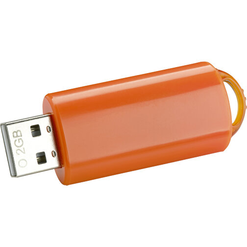 USB-Stick SPRING 4GB , Promo Effects MB , orange MB , 4 GB , Kunststoff MB , 3 - 10 MB/s MB , 5,80cm x 1,20cm x 2,10cm (Länge x Höhe x Breite), Bild 1